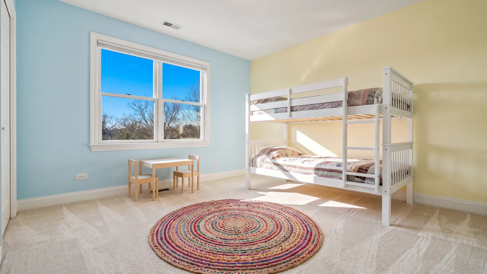 A bright, freshly cleaned room